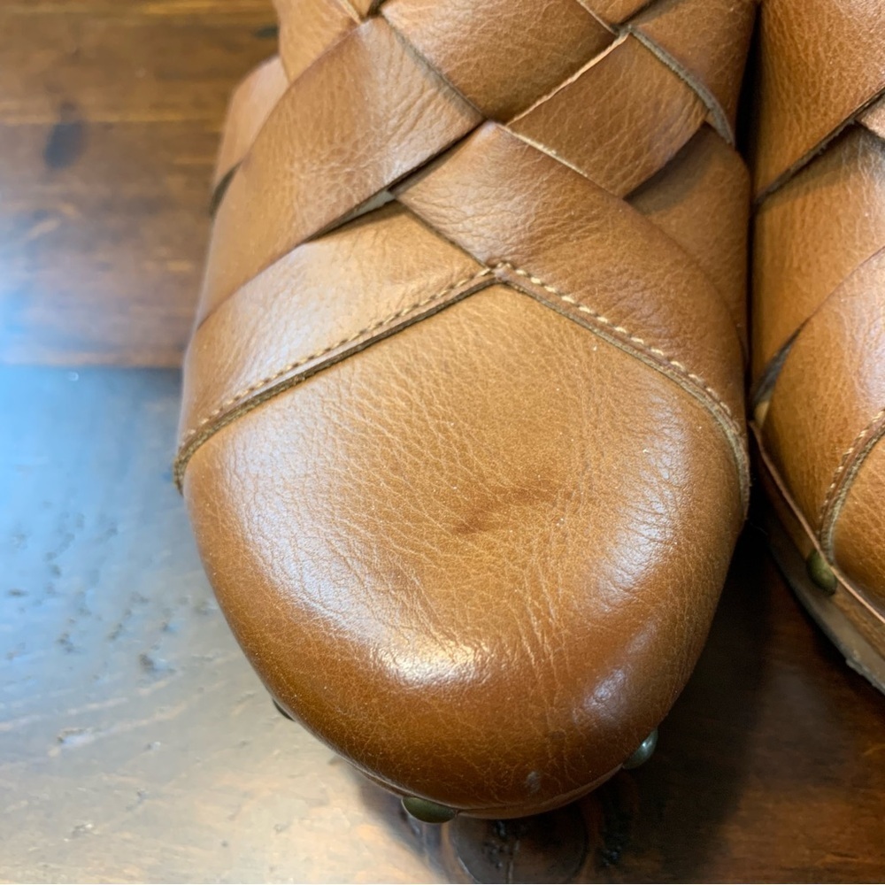 Korks Wynne vegan leather Platform Clog Sandal in Tan size 8 - Picture 8 of 15